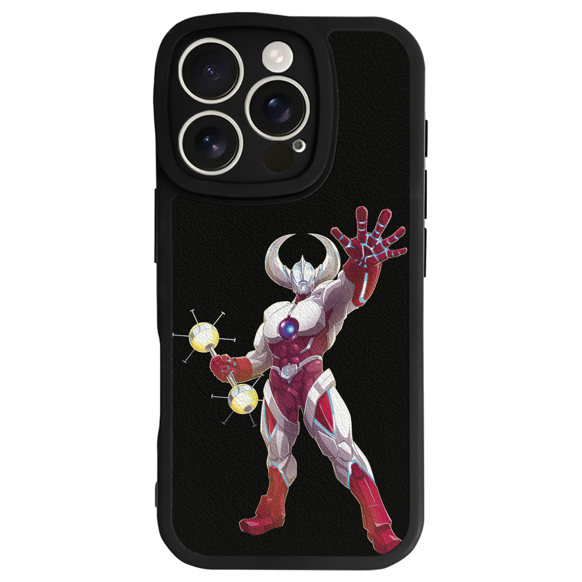 （画像用） ウルトラマン Ultraman 【iPhone 16シリーズ対応】シリコンスマホケース（レザー調） 材質：シリコン